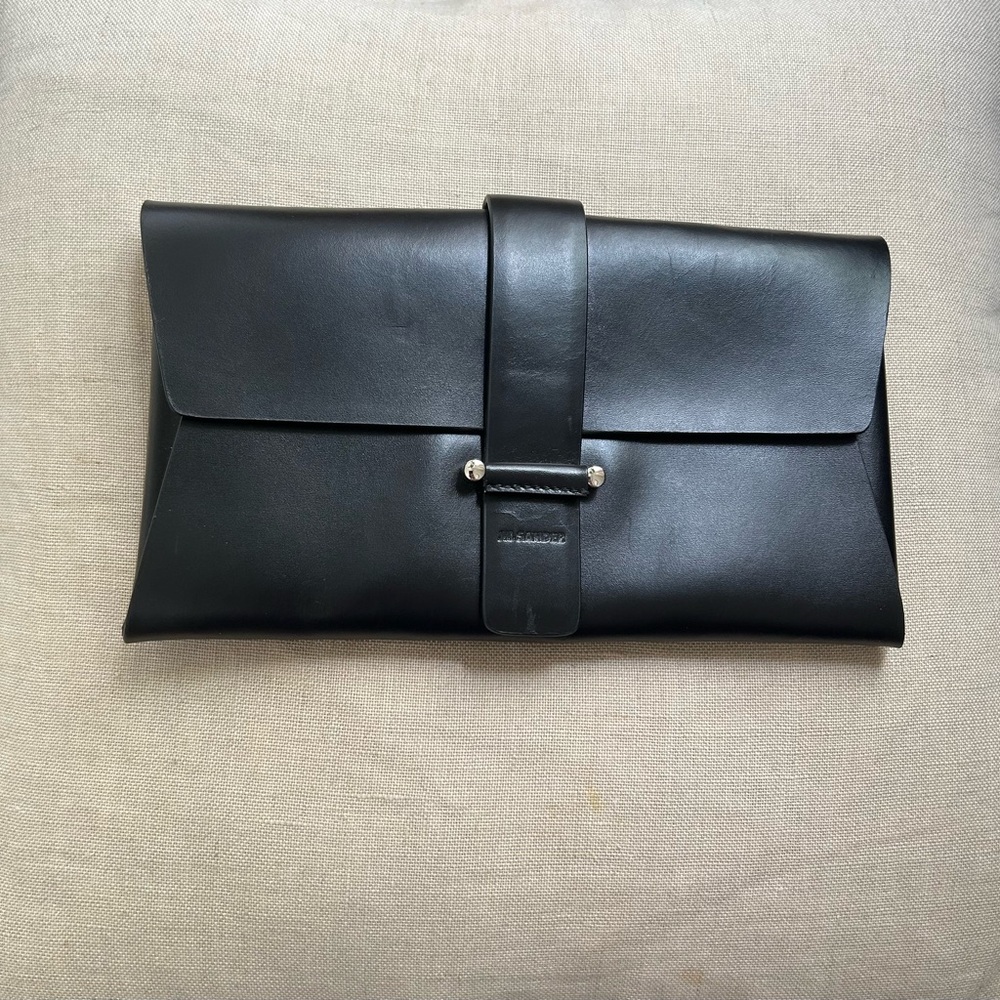 Jil Sander Black Leather Bag